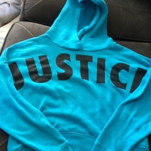 Girls Justice Crop Hoodie